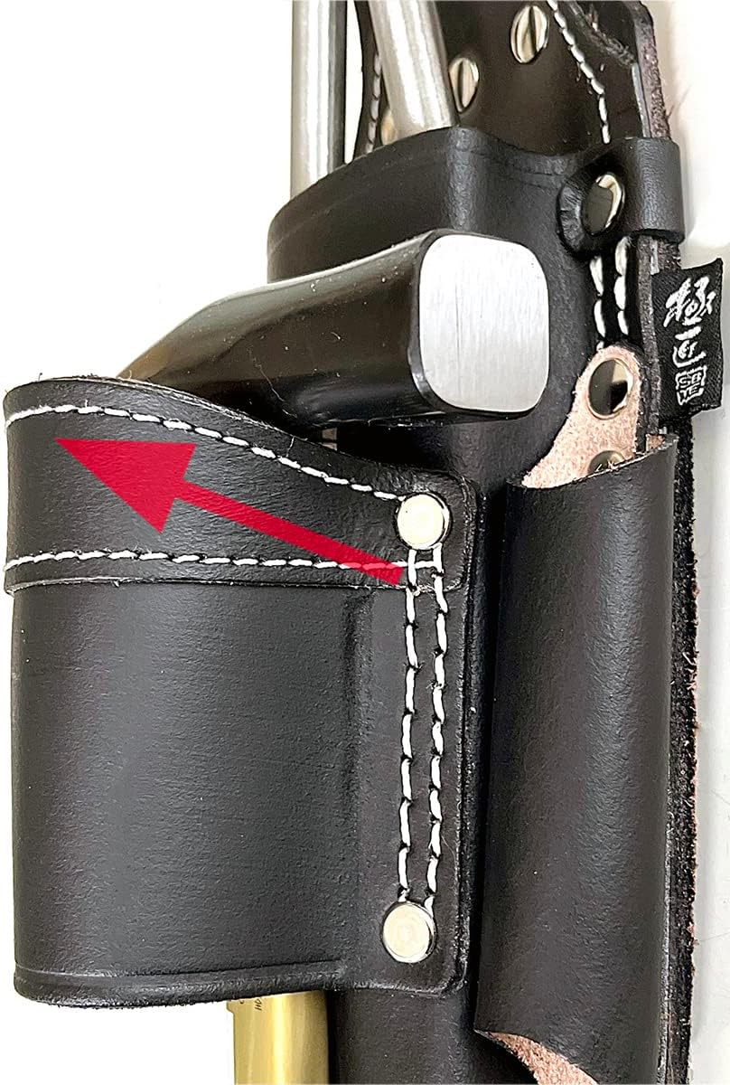 極匠 黒革 工具差し