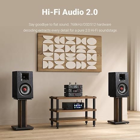 AIYIMA D20 Balanced Audio DAC,Dual ES9039Q2M AK4493S Pure Desktop Decoder