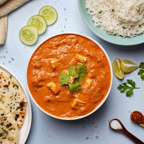 Miniatura 7 de Comidas Ashoka 1932, Curry de Tofu, Comidas a Base de Plantas Sin Gluten, 100% Natural, Paneer Makhani Listo para Calentar, Certificado Kosher,