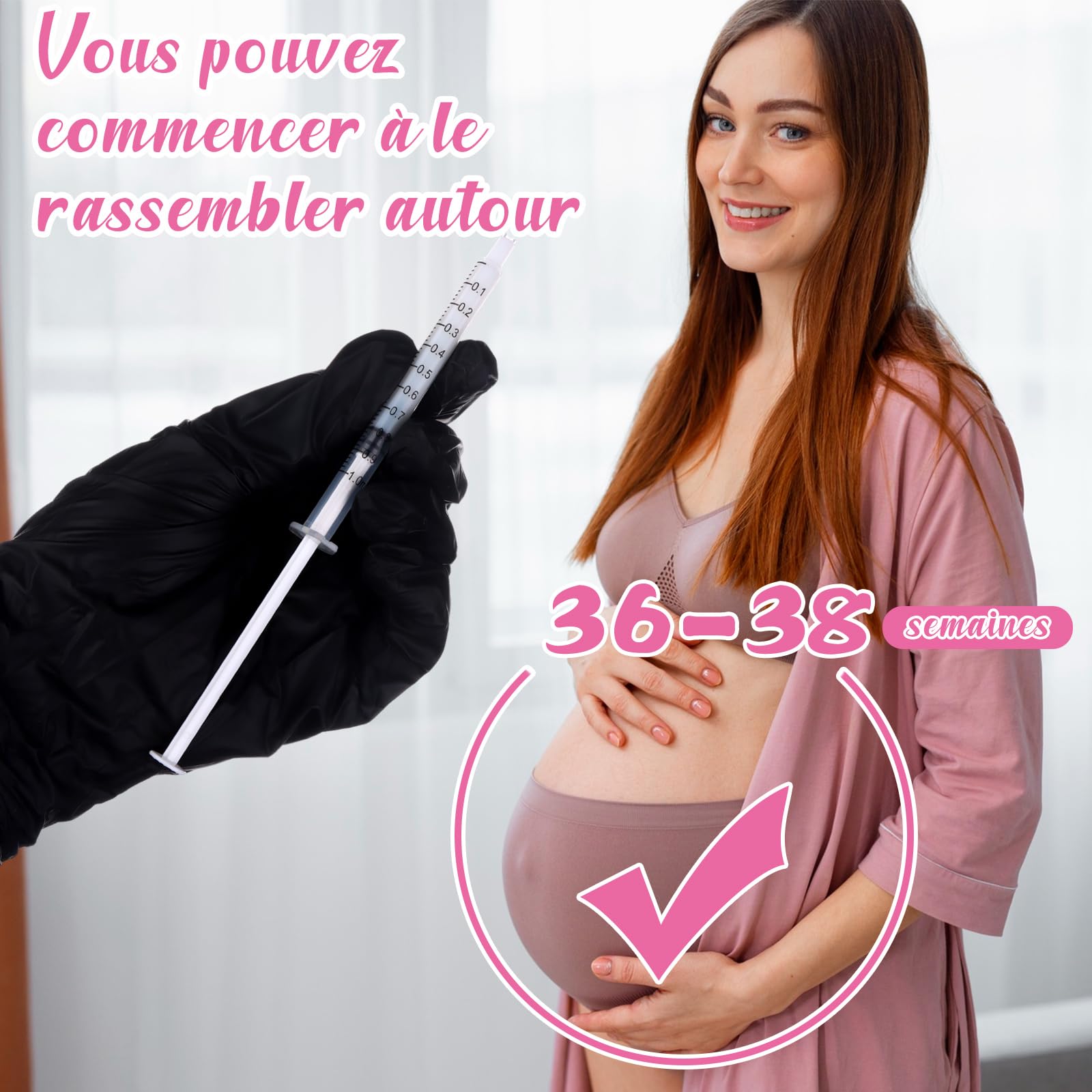 Kit de collecte de colostrum Haishell, 50 seringues en plastique de 1 ml avec bouchon, 4 gobelets doseurs, 54 autocollants, kit de collecte de lait maternel pour l'allaitement