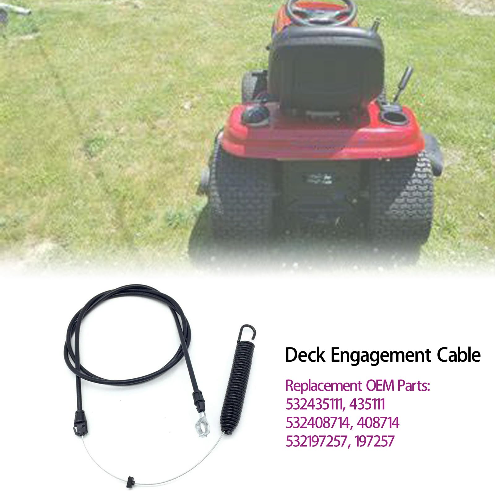 Amazon.com : Rinlius 532435111 Deck Engagement Clutch Cable fits