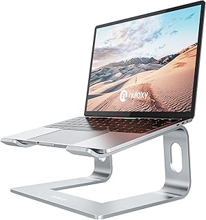 Nulaxy Laptop Stand, Ergonomic Aluminum Cooling Computer Stand, Detachable Laptop Riser, Protable Notebook Holder Stand Co...