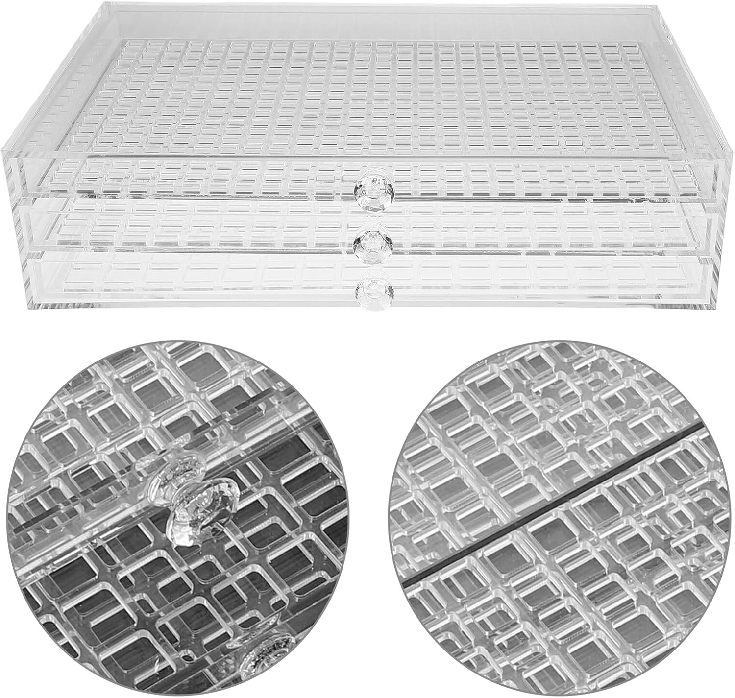 ERINGOGO 小さな パーツ 収納 引き出し ラインストーン 容器 ラインストーン 収納 アクリズ 整理箱 クラフト 整理箱 ビ