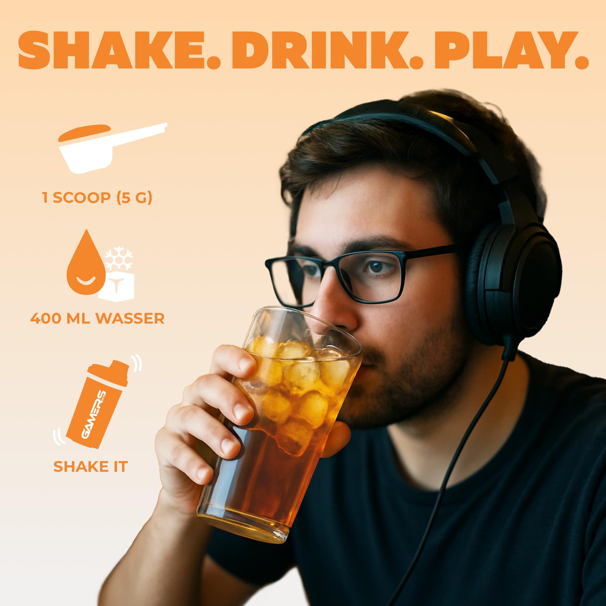 Gamers Only x AVATAR Premium Collector Bundle [MIT ENERGY PULVER & VITAMIN DRINK ] - 40 Portionen | inkl. Edelstahlshaker | Erhöht die Konzentration & Reaktionen | 125 MG Koffein & 12 Vitaminen