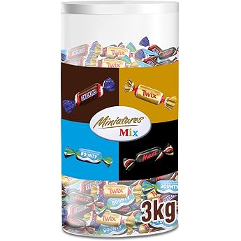 Miniatures Mix 3 kg Mini Chocolate Bar Bulk Pack Chocolate Party Mix