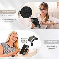 Vista 5 de MoKo Correa de mano de seguridad para tablet eReader/Fire de 6-8", Kindle/Kobo/Voyaga/Lenovo/Sony Kindle E-Book Tablet, correa de mano elástica