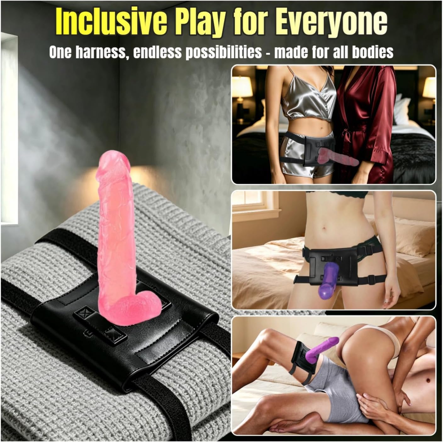 Suction Cup Dildo Mount Harness for Pillow Sofa Chair