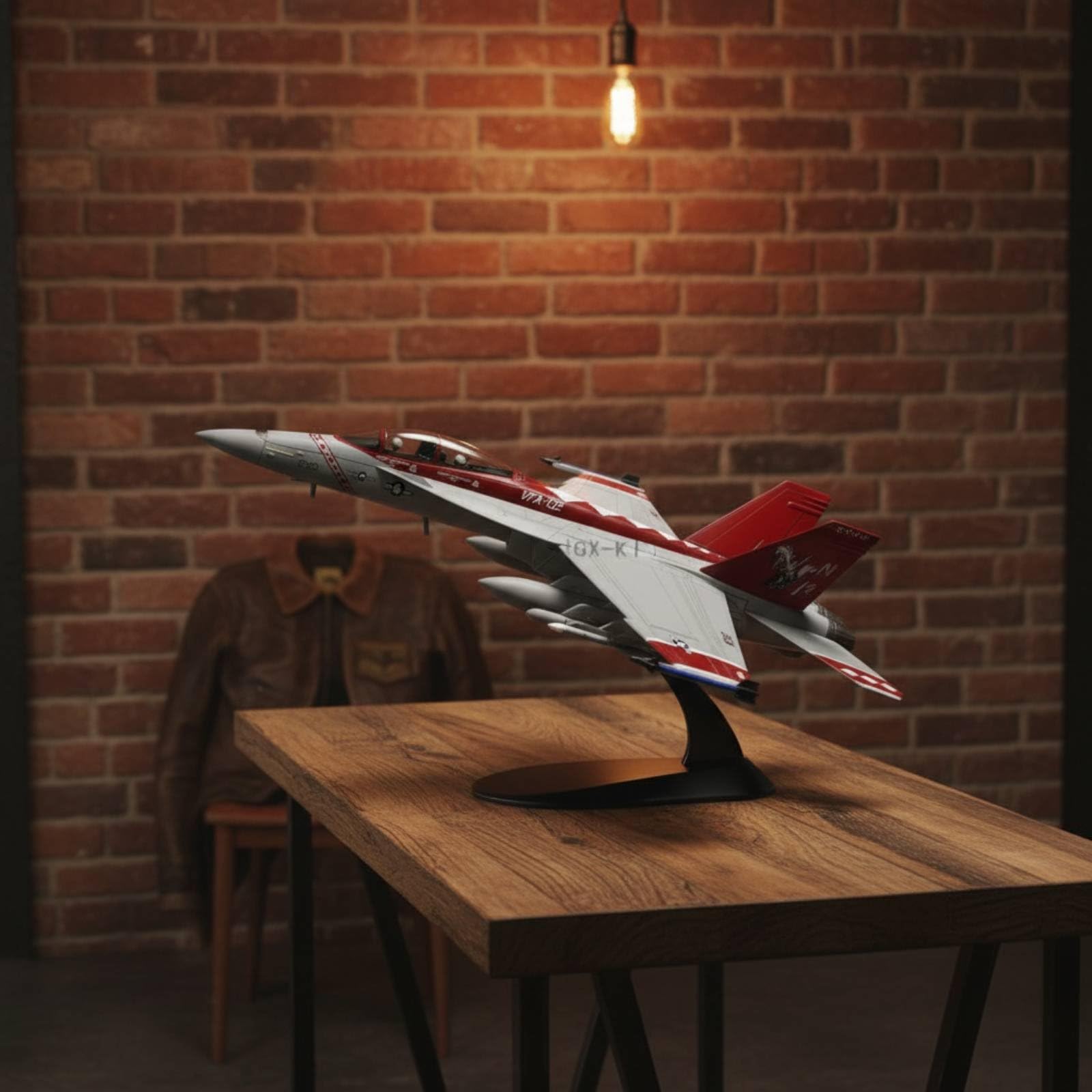 Riproduzione Fighter Jet Model in 1/100 Pressofuso Modellino di Caccia Fighter Jet Model Dettagli Realistici Aereo da Caccia in Lega per Collezionisti