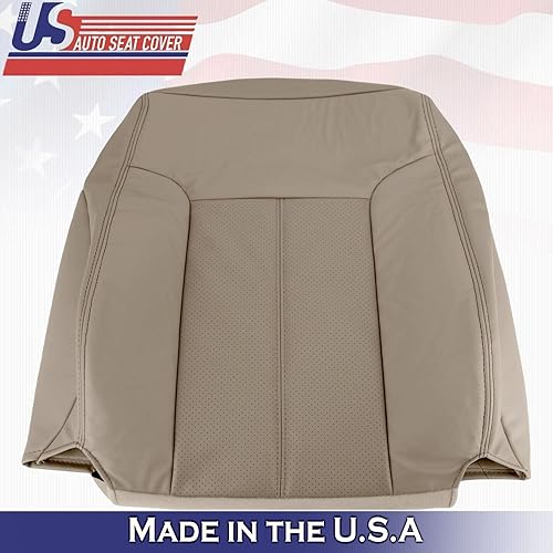 Miniatura 7 de 2011 2012 para Ford F250 F350 Lariat conductor pasajero superior cuero asiento cubre marrón