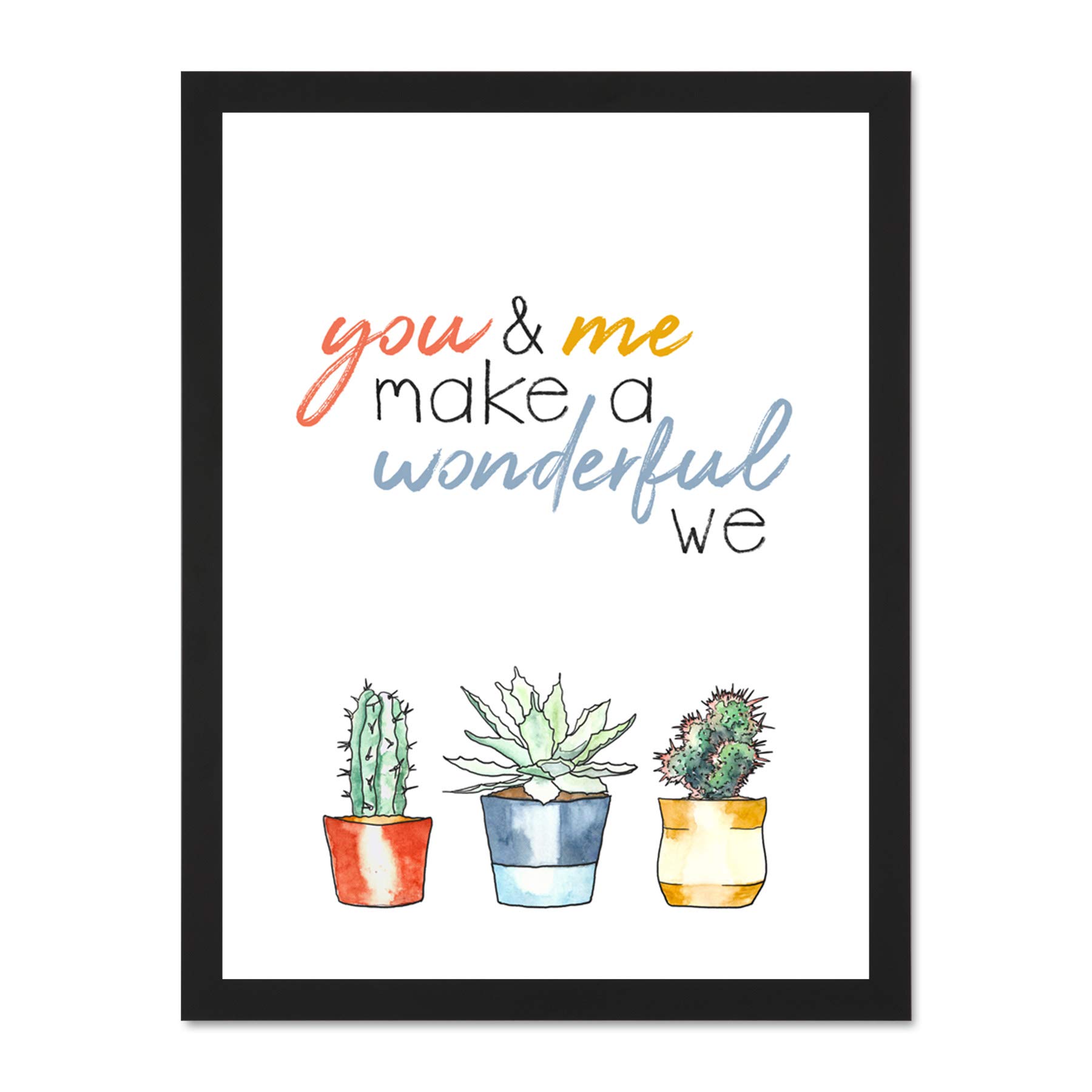 Wee Blue Coo Wonderful We Wall Large Framed Art Print Poster Wall Decor 18x24 inch