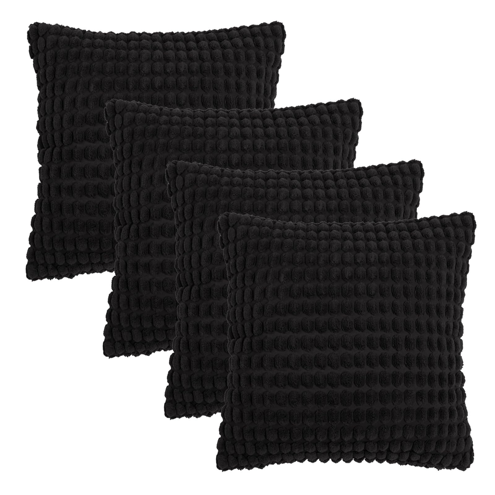 OHS Bobble Cushion Cover - Black - 45 cm x 45 cm
