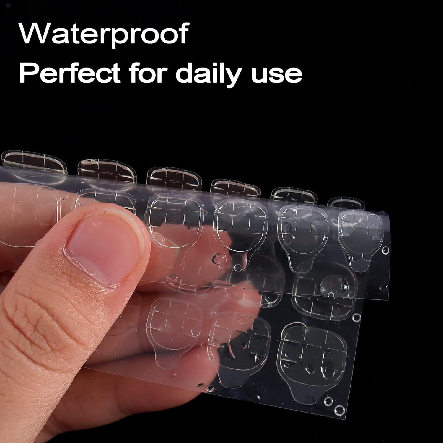 Keli 2 Pcs Strong Nail Adhesive Tabs for Press On Nails – Double Sided Jelly Nail Glue Stickers for False Nails, Acrylic Nails & Nail Art – Easy to Use, Waterproof, Long-Lasting & Damage-Free Removal 2