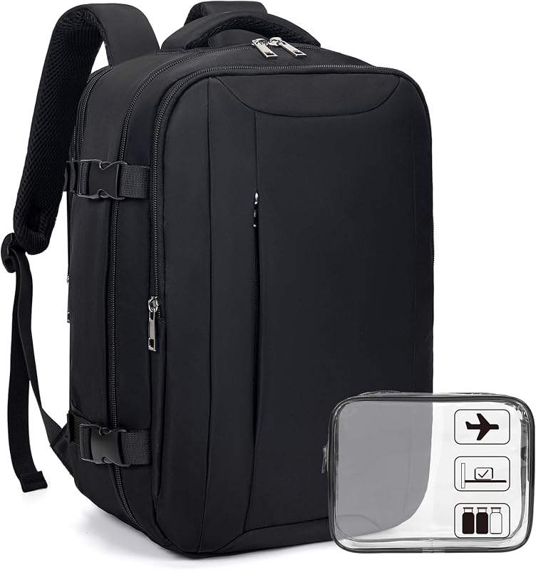 Xkdoai for Ryanair Cabin Bags 40x30x20, Travel Backpack with TSA Approved Clear Bag, Travel Bag 40x20x25 Underseat Carry-ons Hand Luggage Bag for Travelling Casual Daypack for Ryanair Plane