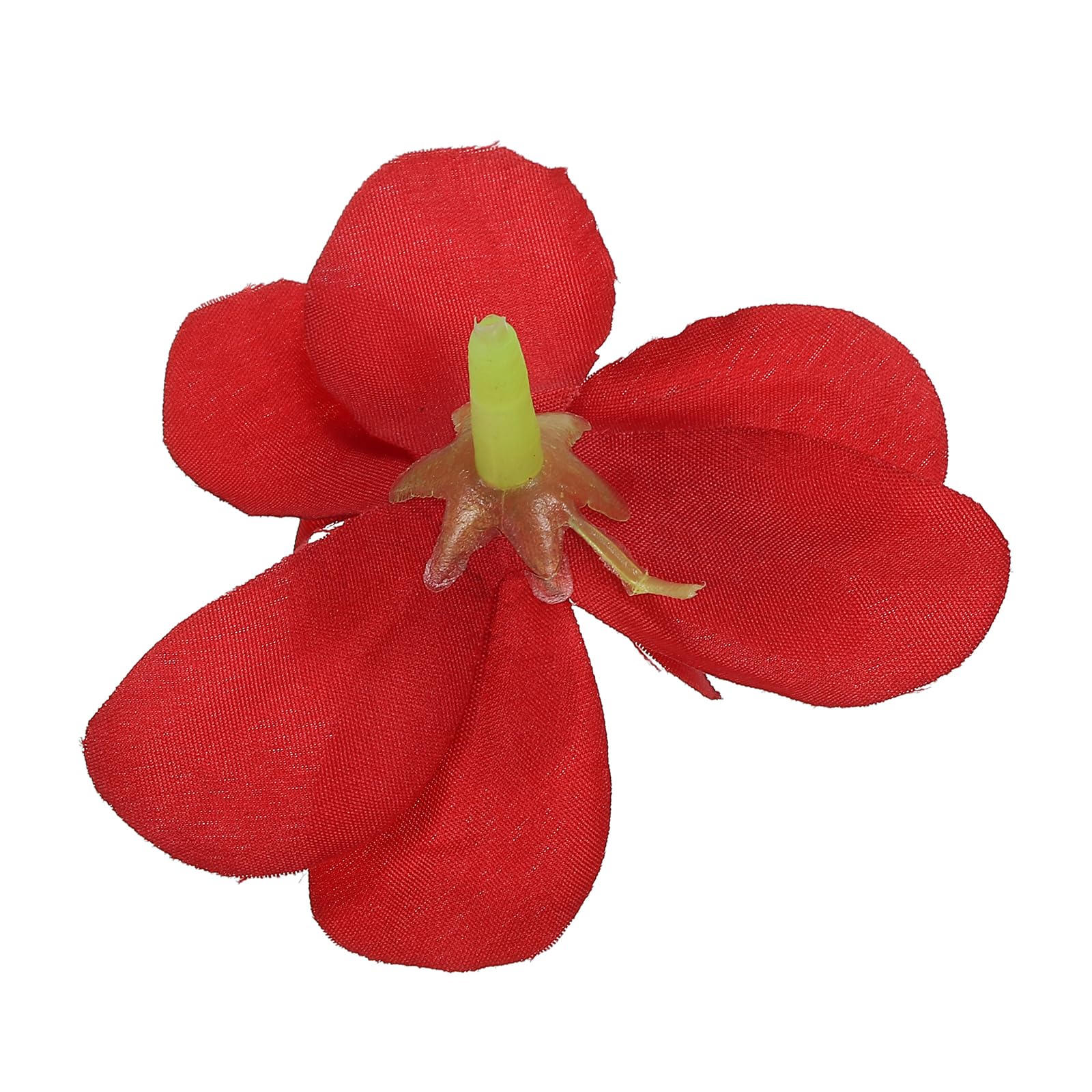 PATIKIL Artificial Orchid Petals, 24Pcs Faux Orchid Flower Head Fake Butterfly Flowers Crafts for Home Wedding Decoration Red - Image 3