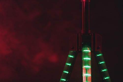 Miniatura 7 de Gemini Sound STL-100 - Soporte de altavoz profesional resistente con iluminación LED sincronizada, color negro