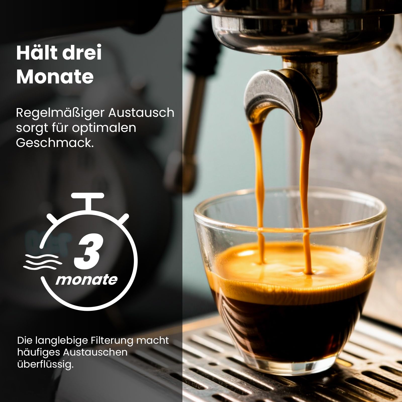 Mutital 4er-Pack Kaffeemaschinen-Wasserfilter kompatibel mit Philips AquaClean Wasserfilter, 3200 Espresso-Maschine Filter Ersatz für Kaffeevollautomaten, spezieller Anti-Kalk-Filter (CA6903)