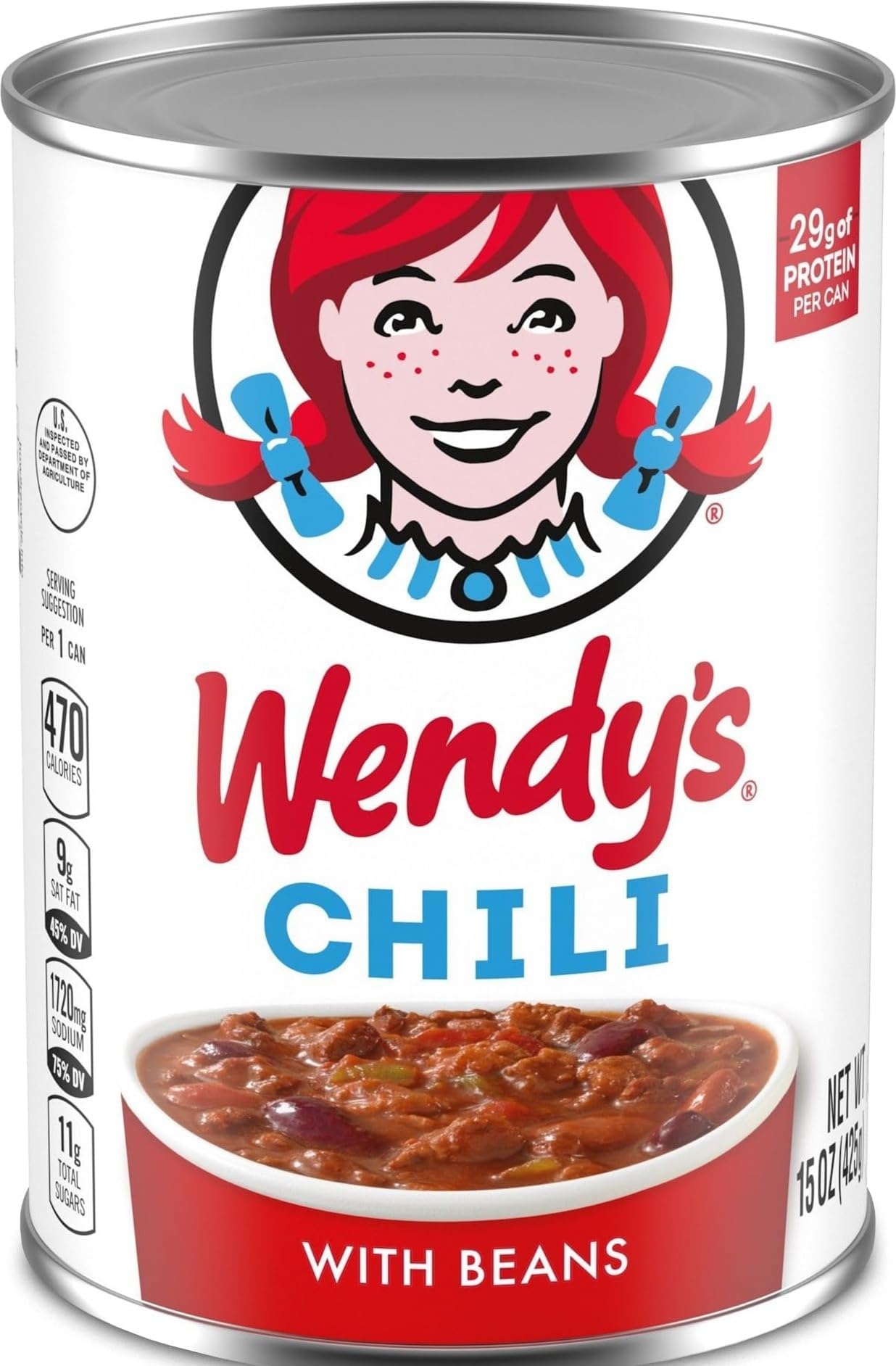Chili With Beans, Canned Chili, 15 oz. Can