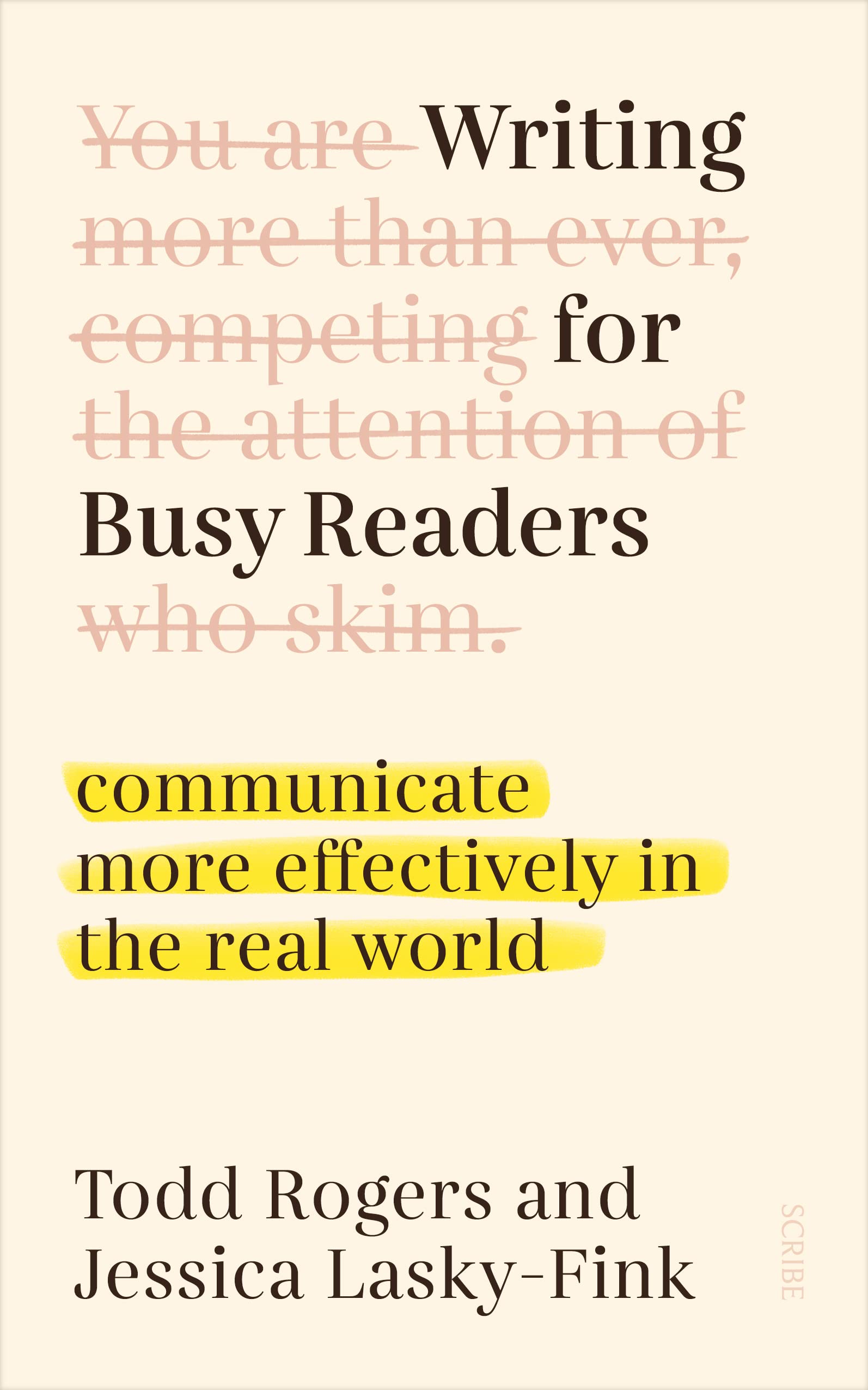 Writing for Busy Readers by Todd Rogers, Jessica Lasky-Fink - 9781914484452