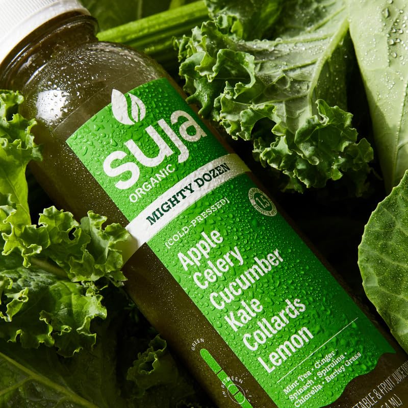 Image of Suja Organic Juice Variety Pack | 6 Mighty Dozen, 6 Ginger Love, and 6 Citrus Immunity | Plant-Based & Gluten-Free (12 fl oz, Pack of 18 total)