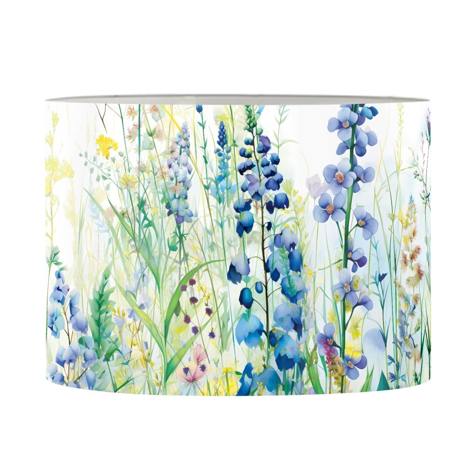 FANCOSAN Trendy Lampshade Home Decorative Hyacinth Green Plant Pattern Handmade Lampshades Bedside Night Stand Lamp Shade Light Accessories-M — image 1