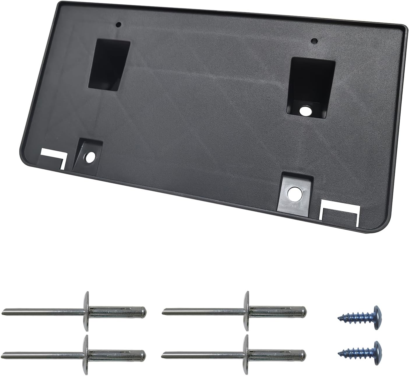 Front License Plate Frame Mounting Bracket Tag Holder Textured Black Fits for 1994-2001 Dodge Ram 1500 2500 3500 Replace CH1068108 55295455AE