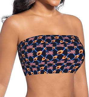 Women Girls Slim Fit Strapless Sports Bra Outfit