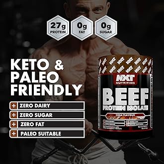 NXT Beef Protein Isolate 540g - High Protein Powder in Natural Amino Acids - Paleo, Keto Friendly - Dairy and Gluten Free | 540g (Cola)