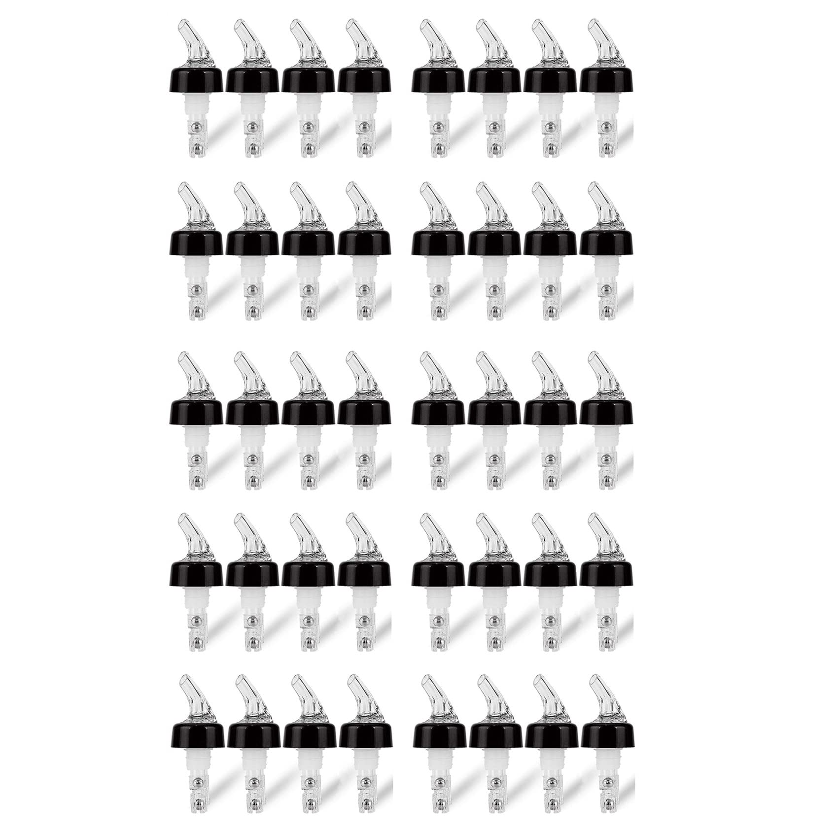 40 Piezas Vertedor de Botella Medida Automática de 1 Oz - Vertedor de Medida de Alcohol Bebidas Dispensador