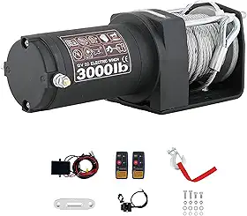 Guincho para reboque ATV/UTV Off Road com suporte de montagem remoto sem fio IP67