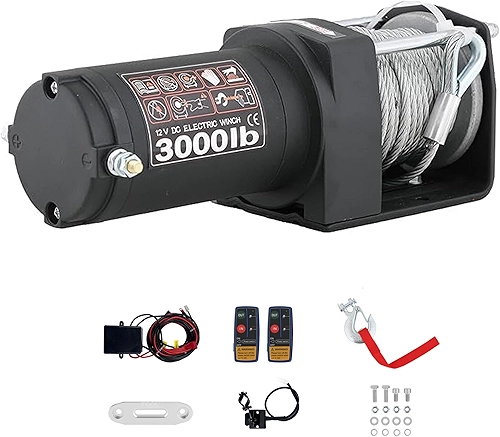 Guincho para reboque ATV/UTV Off Road com suporte de montagem remoto sem fio IP67