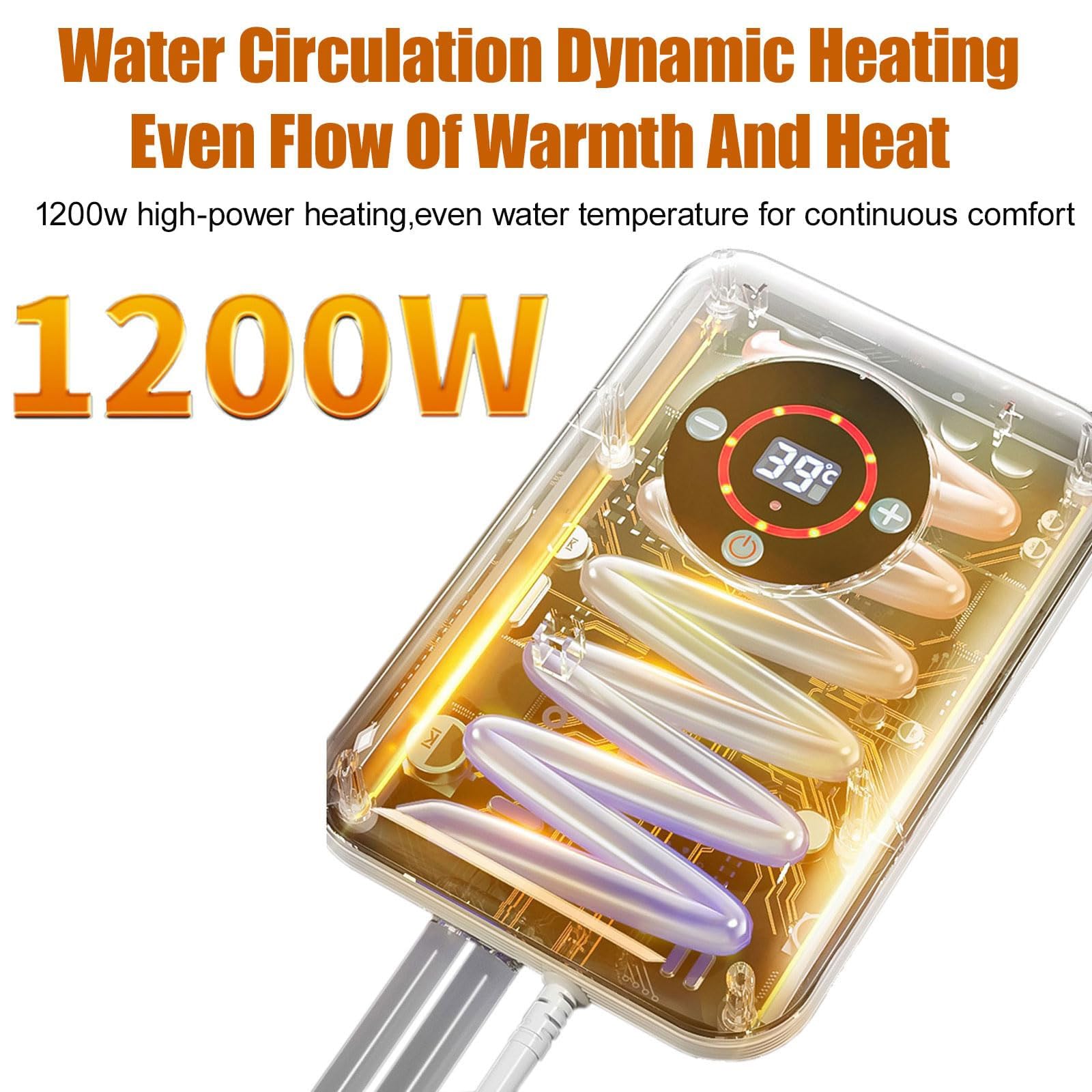 Calentador De Inmersión Portátil Para Bañera Con Control Remoto, Termostato De Baño, Control Digital De Temperatura Constante De 30-43°C, Excelente Para Los Amantes Del Baño En Invierno