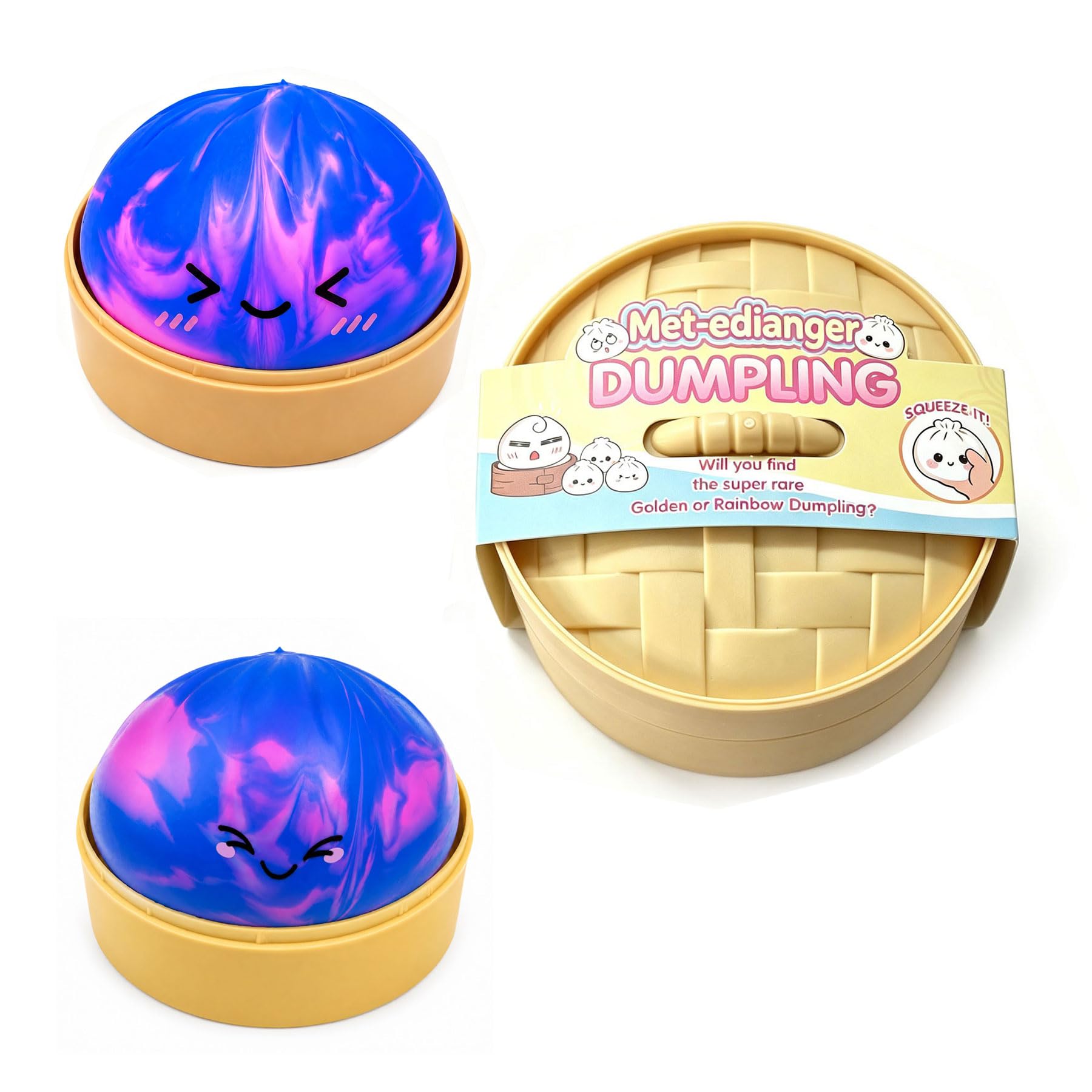 Amazon.com: Met-edianger Tie Dye Secret Dumpling Toy with Steamer