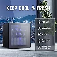 Vista 2 de Antarctic Star Mini refrigerador – Refrigerador de 70 latas de bebidas con puerta de vidrio para cerveza, refrescos o vino, dispensador de bebidas