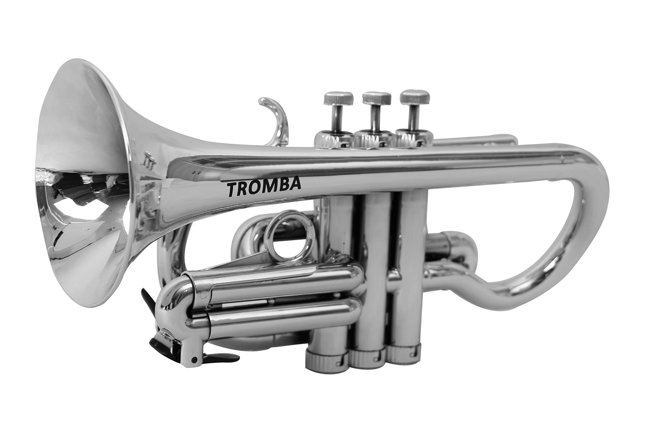 Tromba Pro Professional Plastic Bb Cornet, Silver