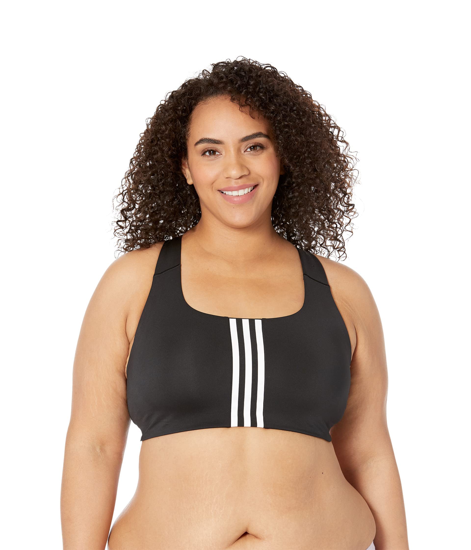 adidas Women's Training Medium Support Better 3-Stripes Bra