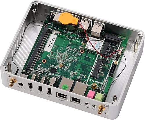 Miniatura 4 de HUNSN Mini PC sin ventilador, computadora de escritorio, HTPC, Kodi Box, Intel N100, Windows 11 Pro o Linux Ubuntu, BM34, 8 x USB, 2 x LAN, DP, 2 x