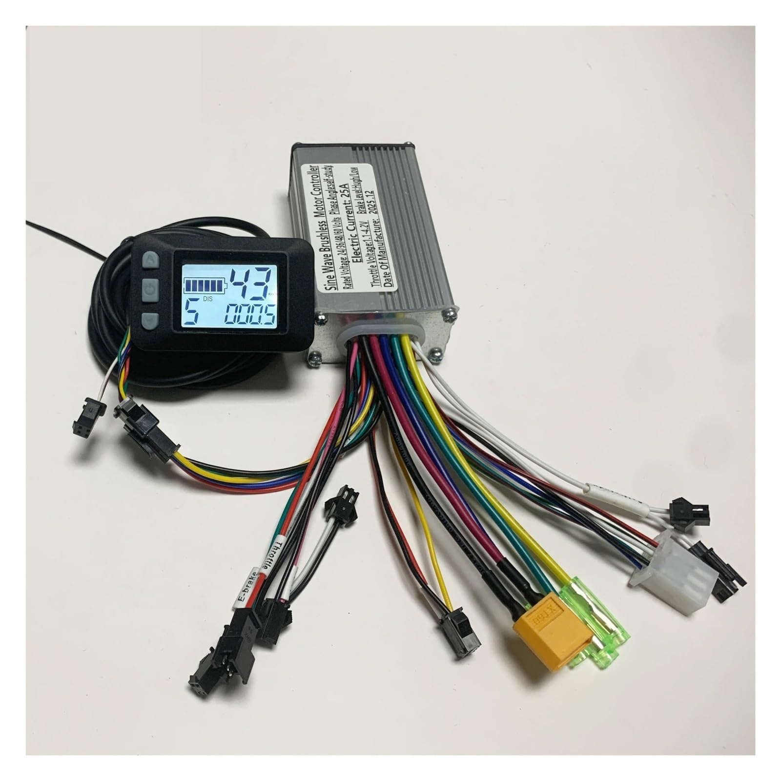 Kit de contrôleur de moteur sans balais avec panneau d'affichage LED, Compatible for S810, 24V-48V