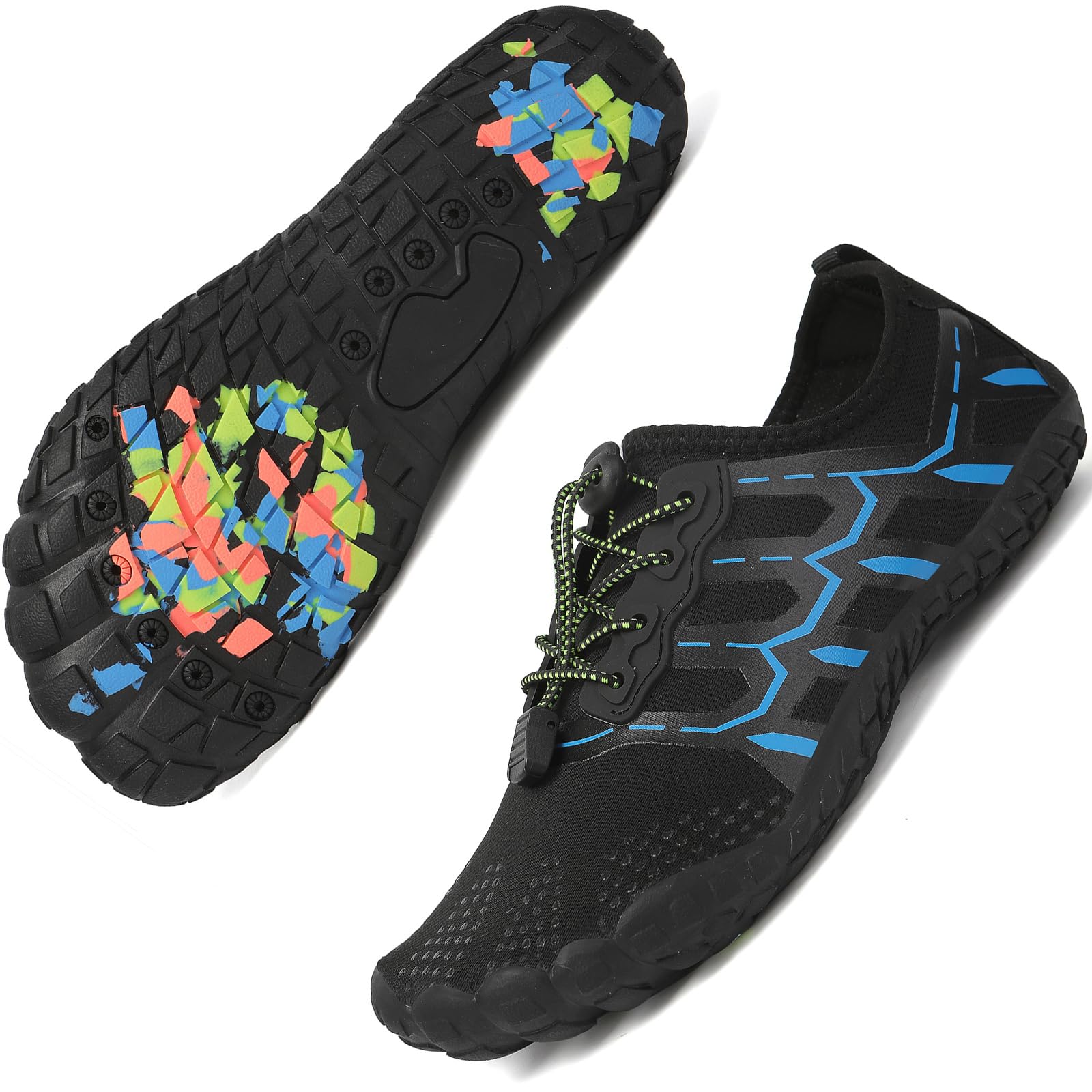 Quick Dry Barefoot Beach & Pool Shoes - Slip-on for Women & Men, Surf, Yoga & Water Sports