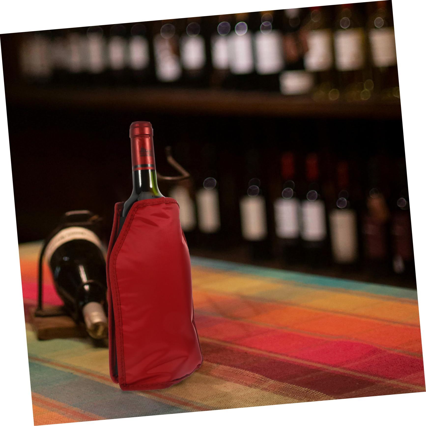FUNOMOCYA Red Wine Ice Pack Cabinet Wine Coolers for Wine Bottles Beer Cooler Sleeve Wine Cooler Holder Wine Cooler Sleeves Wine Bottle Cooler Nylon
