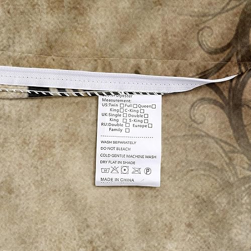 Miniatura 7 de Juego de funda de edredón gótica, tamaño King, funda de edredón y fundas de almohada de calavera espeluznante para Halloween, juego de ropa de cama