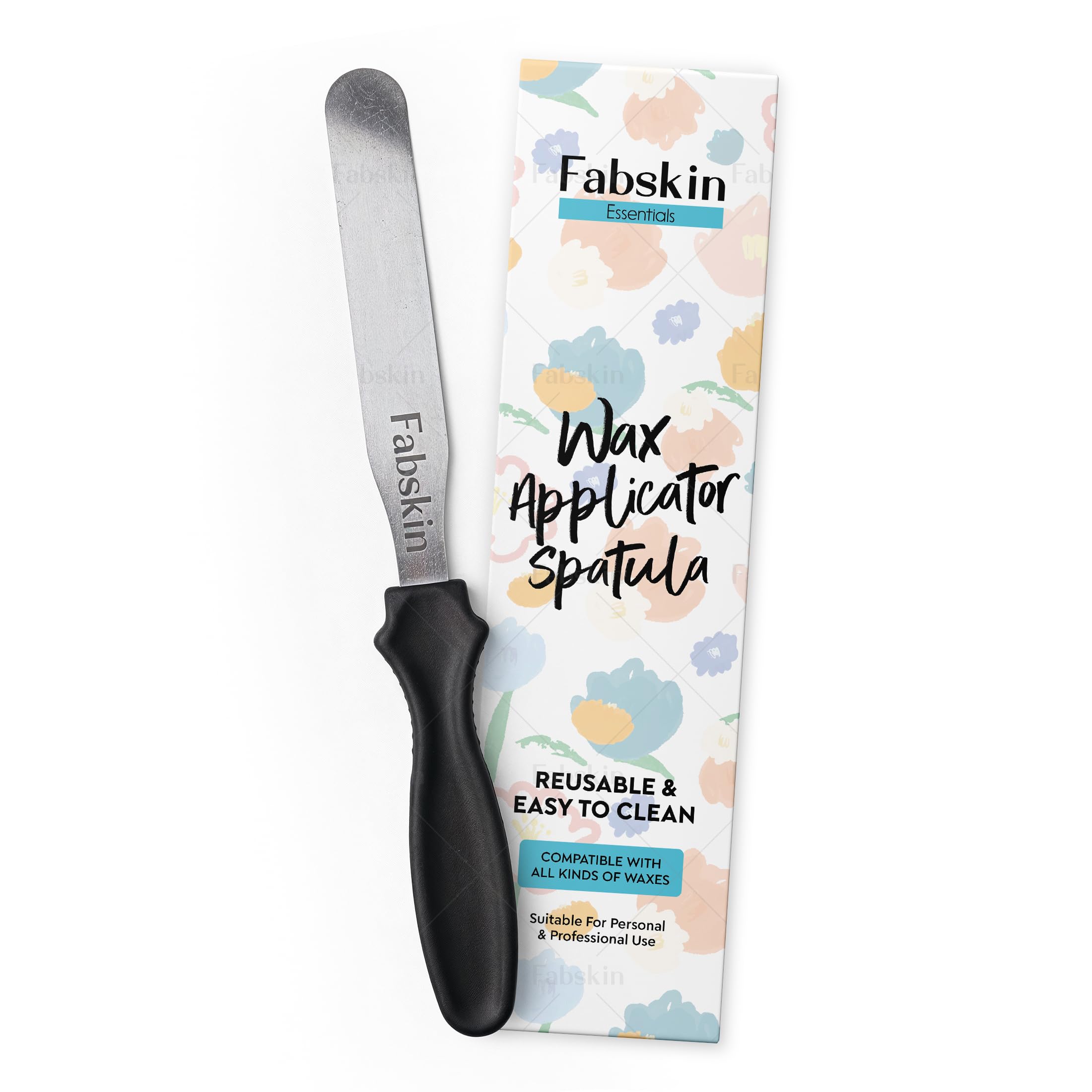 Fabskin Wax Applicator Knife, Easy to Use Reusable Waxing Spatula with Plastic Handle and Steel Plate For Personal and Professional Use-image-17