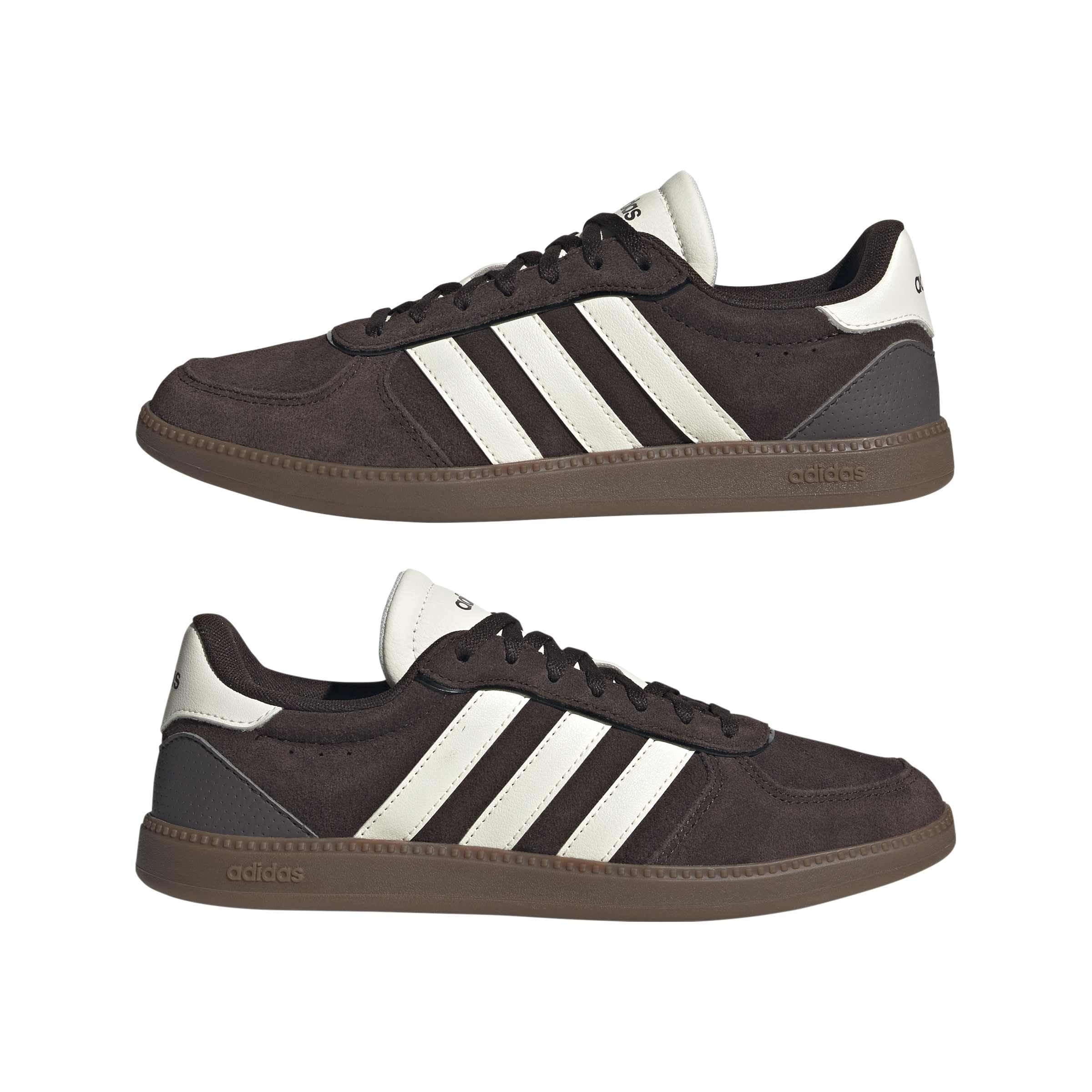 adidas Damen Breaknet Sleek Sneaker Frauen Schuhe Leder KK2224 Braun