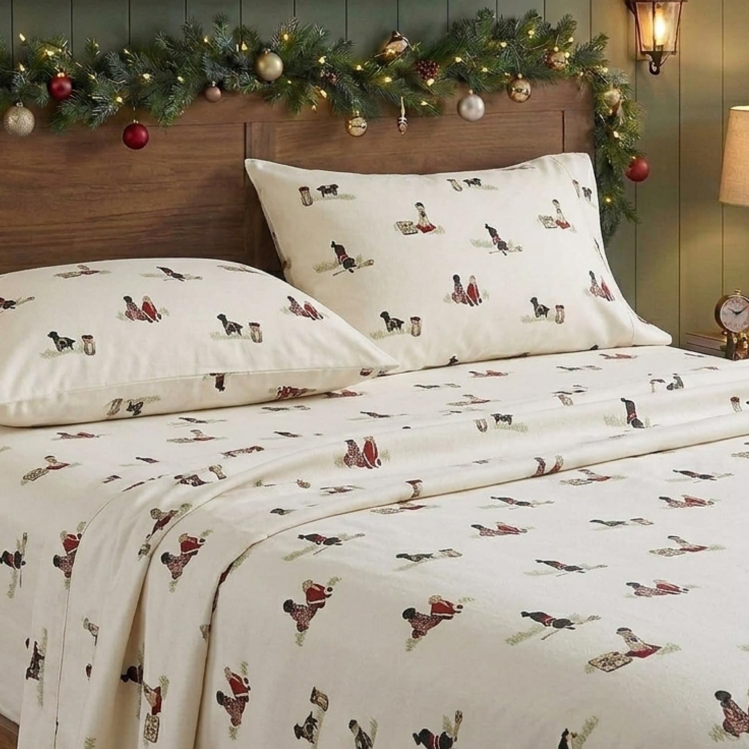 Eddie Bauer - Juego de sábanas tamaño Individual, Ropa de Cama de Franela de algodón cálido y Transpirable con Bolsillos Profundos, Cepillado para Mayor suavidad, decoración acogedora del hogar,