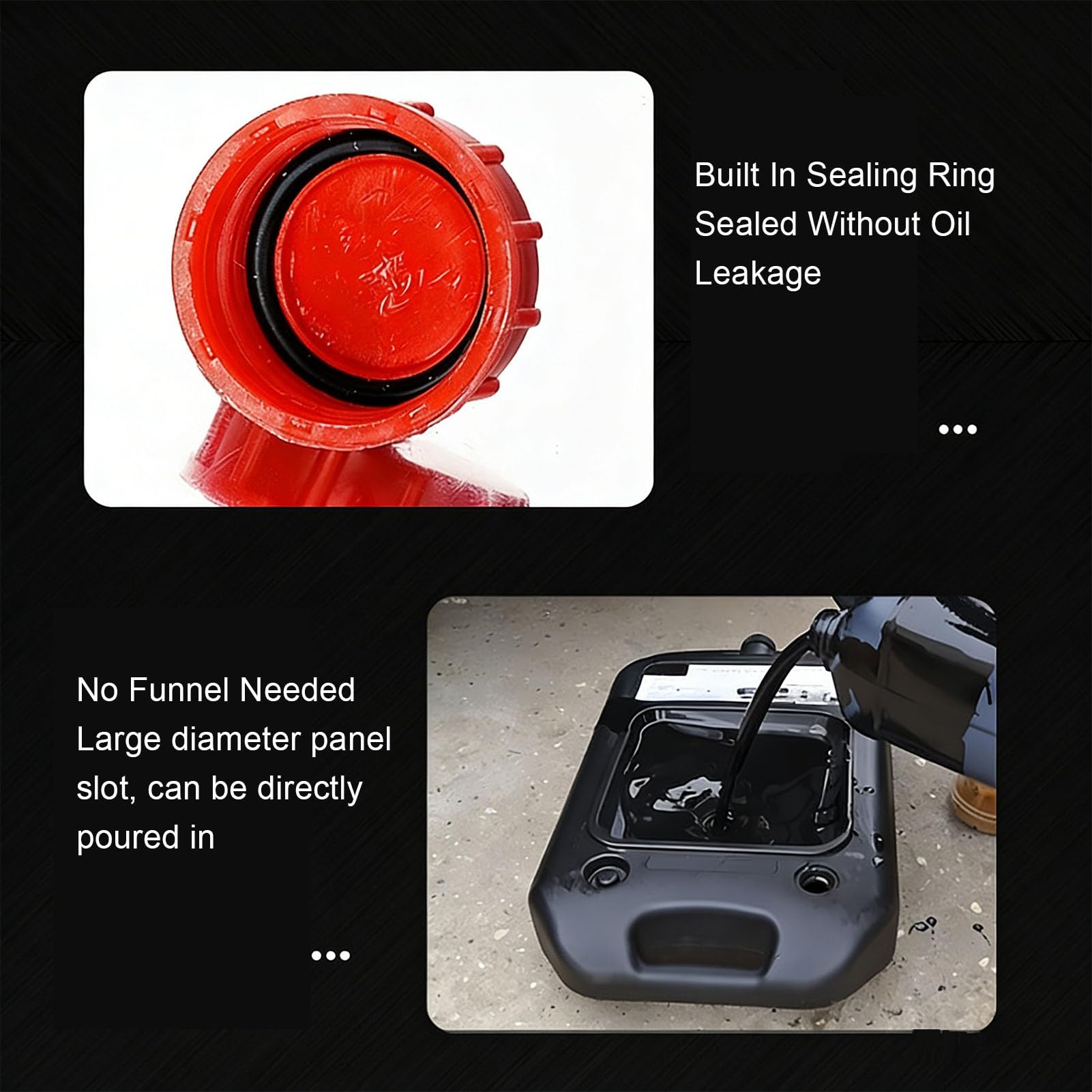 12L Oil Drain Container with Low Profile Design for Easy Oil Changes in