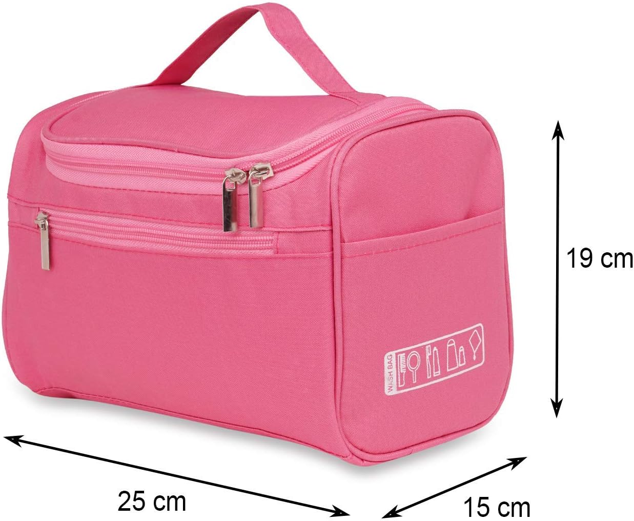 Cosmetic Makeup Organizer Toiletry Bag for Women & Men, Pink, Standard, Travel Accessories