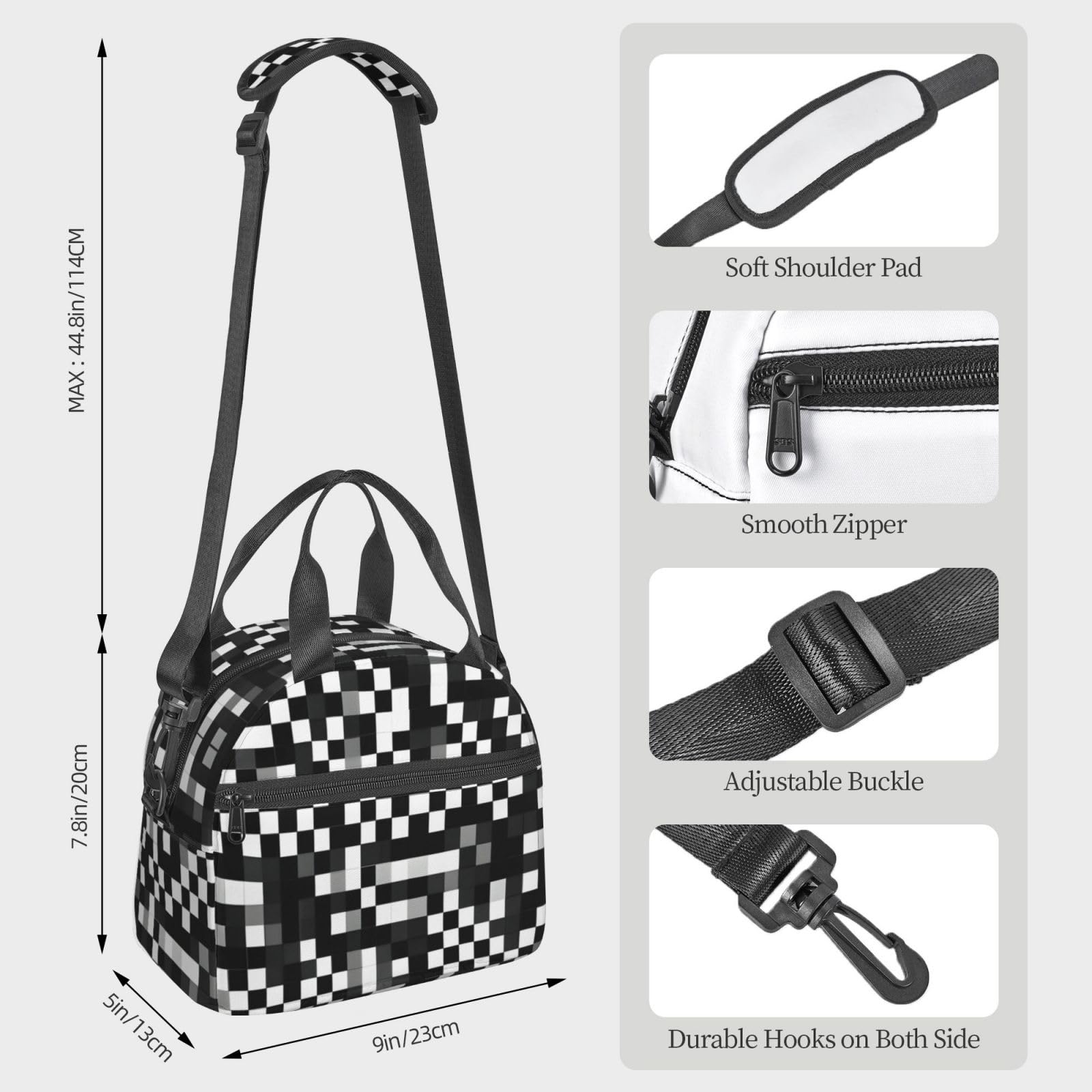 IRSHI Versatile borsa portapranzo, resistente e leggera, zaino isolante