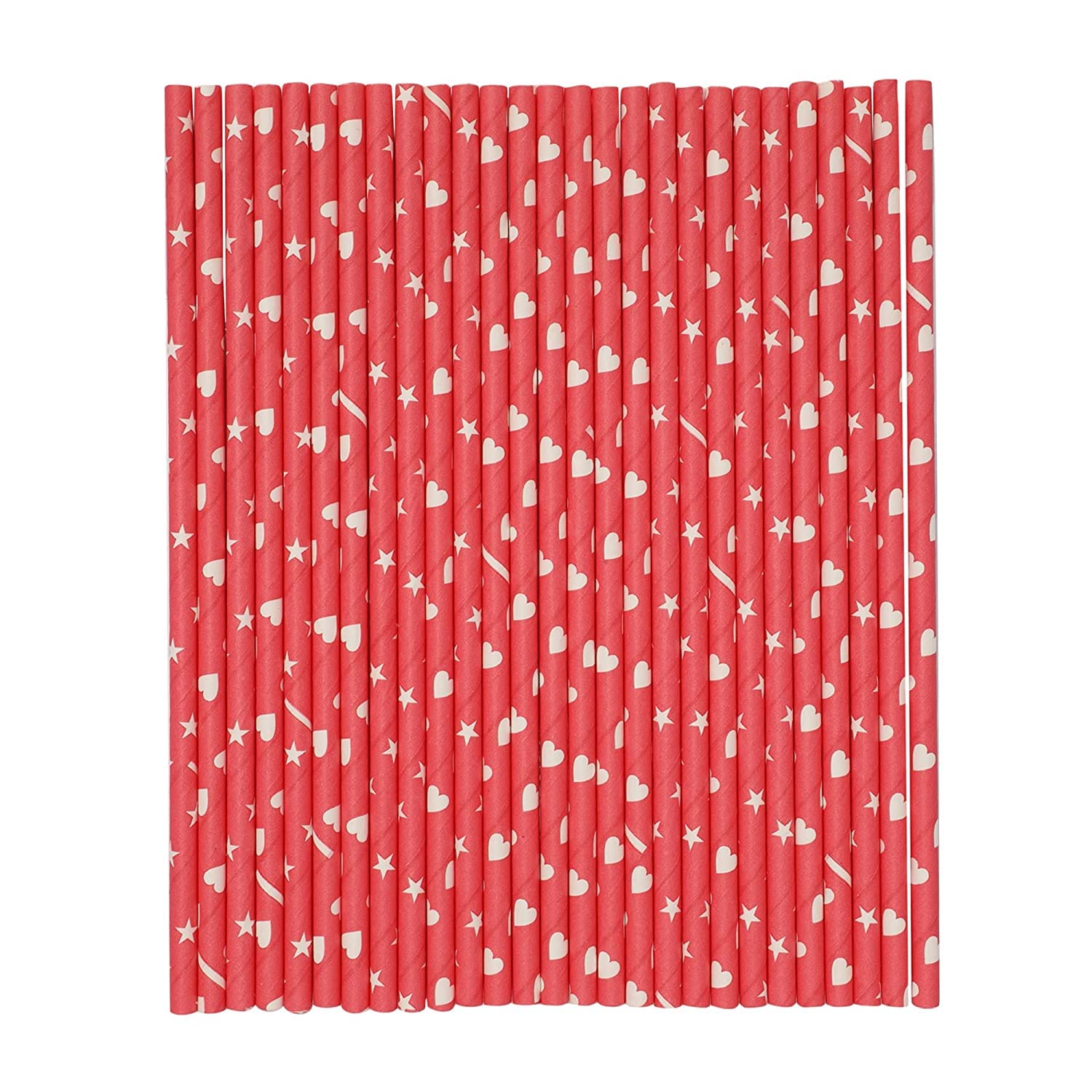 Magic Providers Disposable Drinking Paper Straw - Pack of 150 Pipes for Mojito | Juices & Other Drinks | 100% Natural Biodegradable Hygienic Hard Durable | Eco-Friendly (Assorted Design & Color, 8mm) 3