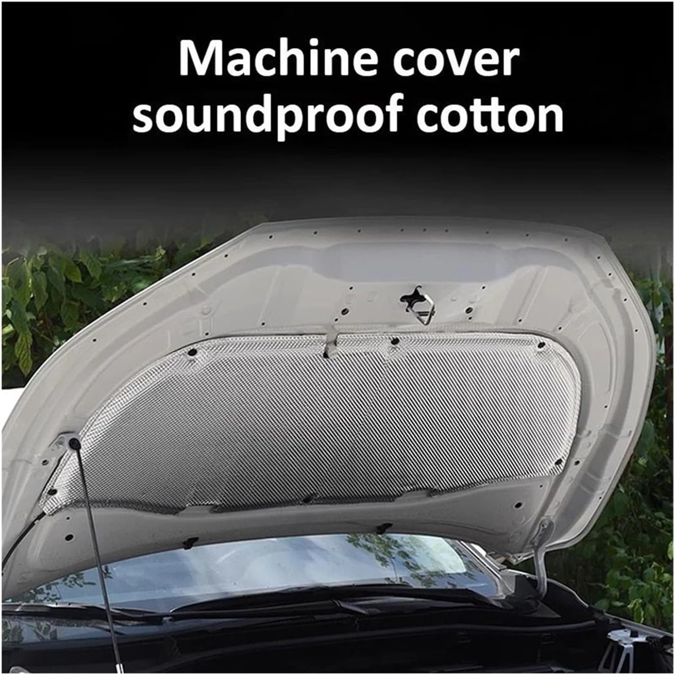 フロントエンジンフードサウンドカバー、に適合日産、サニーアルメーラティオヴァーサ N17 2012-2019 コットン耐火パッド断熱