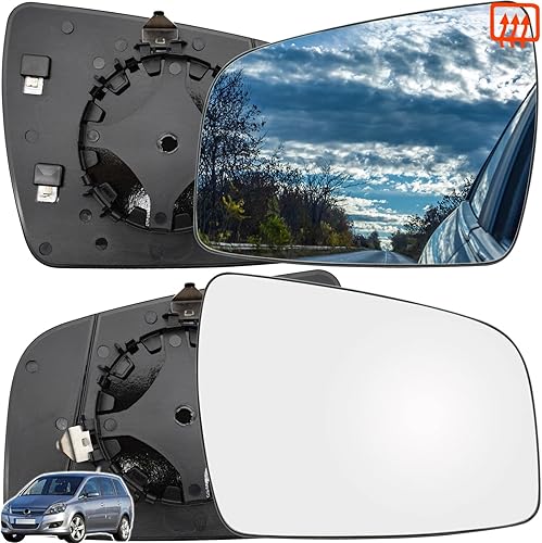 Miniatura 2 de For OpelVauxhallChevrolet Zafira B 2009-2014, Left Right Door Side Wing Mirror Glass Heated Exterior