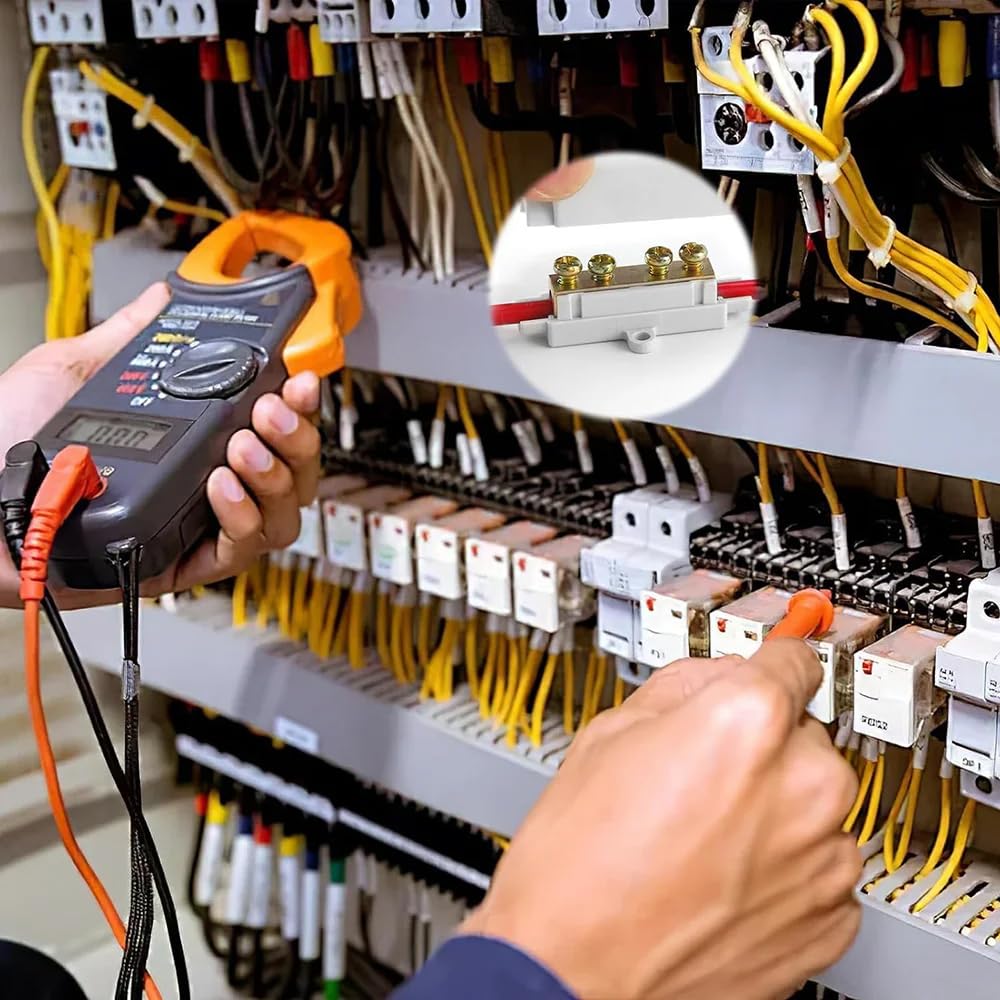 Connettori Cavi Elettrici Connettori Filo GOIYZTTR - 5 Pezzi Ottone 1000V 100A Per Cablaggi Connettori Abs Antincendio - 7
